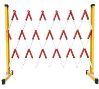 MSHGSKU Retractable Mobile Barricade Fence 1.5 x 2m Traffic Control Barrier for Crowd Management & Area Isolation Portable Safety Barrier for Events & Construction Sites