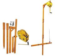 MSHGSKU Self-Locking Manual Winch with Bracket for Secure Air Conditioner Unit Installation, Heavy-Duty, Easy Operation