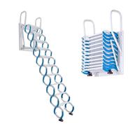 MSHGSKU Space Saving Folding Ladder for Decor House Wall Mounted Attic Stairs Load 551lb Pull Down ELadder 7.3 8.2ft A1 2.25 2.5m