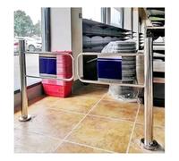 MSHGSKU Stainless Steel Entrance Swing Gate Passage/Hall Import Export Safety Automatic Closing Door for Supermarket Warehouse Store(150x97cm)