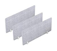 MSHGSKU Stand Up Desk Divider, Home Office Counter Reception Privacy Panel Acoustic Shields for Noise and Distraction Reducing, Grey Separators Partition Tall 12" 16 Inches (Color : Wxh, Size : 3pc