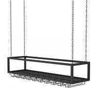 MSHGSKU Wine Rack Wall Mounted Hanging Ceiling Bar Front Restaurant Partition Chasing Dawn Sunset Storage Shelf Display Holder Holder Holder Holder Holder Holder Holder Holder Holder Holde