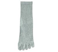 MSHLQ Fuzzy Socks Women'S Split-Toe Socks, Five-Finger Socks, Winter Mid-Calf Athletic Socks-5 Pairs grey-A
