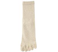 MSHLQ Fuzzy Socks Women'S Split-Toe Socks, Five-Finger Socks, Winter Mid-Calf Athletic Socks-5 Pairs whiteB-A