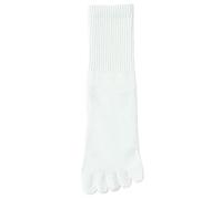 MSHLQ Fuzzy Socks Women'S Split-Toe Socks, Five-Finger Socks, Winter Mid-Calf Athletic Socks-5Pairs white-A