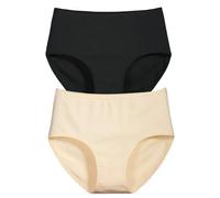 MSHLQ Plus Size High Waist Triangle Panties For Women - Elastic And Comfortable-101C -S-2Pcs Panties -101C 2PCS-S