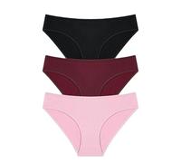 MSHLQ Soft And Comfortable Pure Cotton Panties, Sexy Women'S Briefs In 8 Solid Colors-101A3-L-3Pcs Panties -101A3 3pcs-L