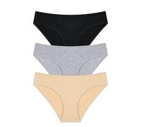 MSHLQ Soft And Comfortable Pure Cotton Panties, Sexy Women'S Briefs In 8 Solid Colors-101A5-S-3Pcs Panties -101A5 3pcs-S
