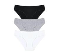 MSHLQ Soft And Comfortable Pure Cotton Panties, Sexy Women'S Briefs In 8 Solid Colors-101A6-L-3Pcs Panties -101A6 3pcs-L