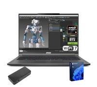 MSI 2025 Creator 16 Copilot Laptop, WQXGA 240Hz, AMD Ryzen AI 9 365, NVIDIA RTX 4060, 32GB RAM, 1TB SSD, RGB KB, Creativity with AI Studio, W11 P, Bundle with Targus 100W Docking Station