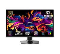 MSI MAG 322UP QD-OLED E16 32-Inch 4K UHD Gaming Monitor, 3840x2160 Quantum Dot OLED Panel, 165Hz, 0.03ms, DisplayHDR TRUE Black 400, AMD FreeSync Premium Pro, HDMI 2.1, DP 1.4a, USB C (15W PD)