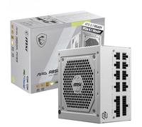MSI 850W ATX Fully Modular Power Supply - MAG A850GL PCIE5 WHITE - (Active PFC/80 PLUS Gold)