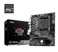 MSI A520M-A PRO motherboard AMD A520 Socket AM4 micro ATX
