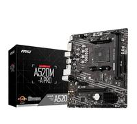 MSI A520M-A PRO motherboard AMD A520 Socket AM4 micro ATX
