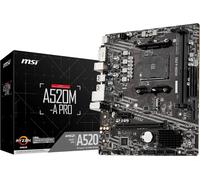 MSI A520M PRO motherboard AMD A520 Socket AM4 micro ATX