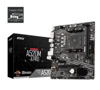 MSI A520M PRO motherboard AMD A520 Socket AM4 micro ATX