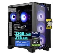 msi Aegis R2 AI 2nd Gaming AI Desktop Intel 24-core Ultra 9 285 32GB RAM 2TB SSD GeForce RTX 5070 Ti 16GB (Up to 1406 Tops) 5Gb LAN Wi-Fi7 RGB CPU Air Fan Cooler 80+ Gold PSU Win11Pro w/ICP Accessory