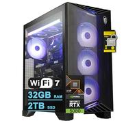 msi Aegis ZS2 Gaming Desktop AMD 12-core Zen 5 Ryzen 9 9900X 32GB RAM 2TB SSD GeForce RTX 5080 DLSS 4 360mm Liquid Cooler 850W 80+ Gold PSU Support HDD Win11 w/ICP Hub
