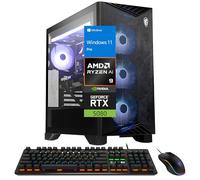 MSI Aegis ZS2 Gaming Desktop PC, GeForce RTX 5080 16GB, AMD Ryzen 9 9900X 12-Core, 32GB DDR5, 2TB NVMe SSD, 360mm Liquid Cooling, Wi-Fi 7, 850W 80+ Power, Gold, Windows 11 Pro