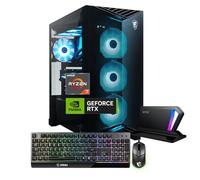 MSI Aegis ZS2 RTX 5070 Gaming Desktop, AMD Ryzen 7 9700X(Intel i9-14900F), NVIDIA RTX 5070, Liquid RGB Cooler, 64GB DDR5 RAM, 2TB SSD, RGB Backlit KB, Wi-Fi 7, Bundle with SL660 512GB Portable SSD