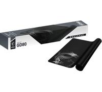 MSI AGILITY GD80 Gaming Mousepad '1200mm x 600mm, Soft touch silk surface, Iconic dragon design, Anti-slip and shock-absorbing rubber base, Reinforced stitched edges'