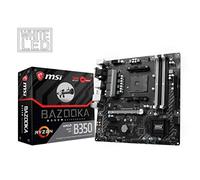 MSI AMD AM4 B350M BAZOOKA Ryzen 7th Gen DDR4 VR LED M.2 Micro ATX Motherboard - Black