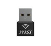MSI AX 1800 Nano USB Adapter 1201 Mbps Wi-Fi 6 Black