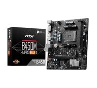 MSI B450M-A PRO MAX II ProSeries Motherboard (mATX, Supports AMD 5000/4000/3000/2000/1000 Series AM4 Processors, M.2, SATA 6G, USB 3.2 Gen 1, DDR4, HDMI/DVI, 2.5Gbps LAN)