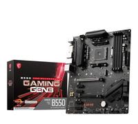 MSI B550 GAMING GEN3 Motherboard, ATX, AM4 - AMD Ryzen 5000 Ready - DDR4 Boost 4400+MHz/OC, PCIe 3.0 x16 Slots, 1 x M.2 Gen3 Slot, 1G LAN