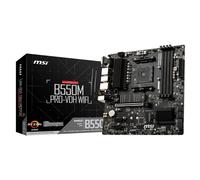MSI B550M PRO-VDH WIFI Motherboard M-ATX - Supports AMD Ryzen 5000 Series Processors, AM4, DDR4 Boost (4400MHz/OC), 1 x PCIe 4.0 x16, 3 x PCIe 3.0 x1