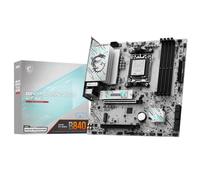 MSI B840M GAMING PLUS WIFI6E Motherboard, mATX - Supports AMD Ryzen 9000/8000 / 7000 Processors, AM5 - DDR5 Memory Boost 8000+ MT/s (OC), PCIe 4.0 x16, M.2 Gen4, Wi-Fi 6E, 2.5G LAN