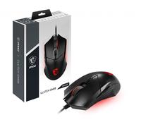 MSI CLUTCH GM08 Optical Gaming Mouse '4200 DPI Optical Sensor, 6 Programmable button, Symmetrical design, Durable switch with 10+ Million Clicks, Weight Adjustable, Red LED'
