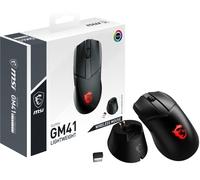 MSI CLUTCH GM41 LIGHTWEIGHT WIRELESS Gaming Mouse 'RGB, upto 20000 DPI, low latency, 74g weight, 80 hours battery life, 6 Programmable button, Symmetrical design, OMRON Switches, Dragon Center'