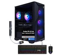 msi Codex R2 AI 2nd AI Gaming Desktop PC (Intel Ultra 7-265, GeForce RTX 5060 Ti 16GB GDDR7, 64GB DDR5, 4TB PCIe SSD, RGB Fans, 650W PSU, WiFi 7, Bluetooth 5.4, Win 11 Home) w/DKZ USB Port Expander