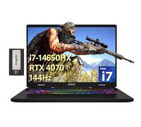 MSI Crosshair 16" 144Hz FHD+ Gaming Laptop, Intel i7-14650HX, 32GB DDR5, 2TB SSD, NVIDIA GeForce RTX 4070, 24-Zone RGB Backlit Keyboard, Wi-Fi 6E, Win 11 Pro, Gray, 256GB Docking Station Set