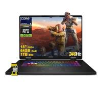 msi Crosshair 18 HX AI Gaming Laptop 18" QHD+ IPS 240Hz Intel 24-core Ultra 9 275HX (>i9-14900HX) 64GB DDR5 1TB SSD GeForce RTX 5070 (Up to 798 AI Tops) RGB Backlit Thunderbolt Win11 ICP Acc