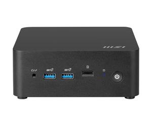 MSI Cubi NUC 13MQG-210BEU Mini PC - Intel Core i5-1345U Processor, 2 So-DIMM Slots, 2 M.2 Slots, USB Type A 10 GB/s, Thunderbolt 4, HDMI 2.1, Wi-FI 6E, Bluetooth 5.3 - Black, Delivered without OS