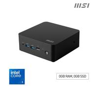 MSI Cubi NUC 1M Intel Core 3 100U (14th Gen) Barebone NUC SFF Mini Computer HTPC (NO RAM NO Storage NO OS) Intel Graphics/DDR5/Dual ThunderBolt 4/Dual HDMI/Dual LAN/WiFi 6E/BT 5.3/VESA