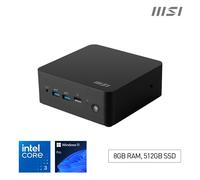 MSI Cubi NUC 1M Mini Desktop PC - Intel®Core 3, 512 GB SSD, Black, Black