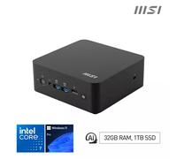 MSI Cubi NUC AI+ 2MG Intel Core Ultra 7 258V Desktop PC NUC SFF Mini Computer HTPC (32GB RAM 1TB Storage Windows 11 PRO NextGen Premium) Intel Arc Graphics/Embedded DDR5/Dual ThunderBolt 4/HDMI/Dual L