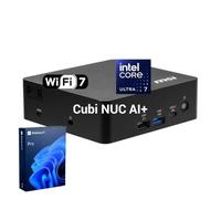 msi Cubi NUC AI+ Intel Core Ultra 7 355 Business Mini Desktop, 32GB + 512GB | Copilot+ PC, DDR5, Thunderbolt 4, Bluetooth, Ethernet, Fingerprint Reader, Wi-Fi 7, Windows 11 Pro, Black