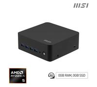 MSI Cubi Z AI 8M AMD Ryzen 5 8645HS Barebone, NUC, USFF, Mini Computer, HTPC (NO RAM, NO Storage, NO OS), AMD Radeon Graphics/DDR5/Dual ThunderBolt 4/Dual HDMI/Dual LAN/WiFi 6E/BT 5.3/VESA