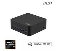 MSI Cubi Z AI 8M AMD Ryzen 7 8845HS (Ryzen 8040 Series) Barebone NUC USFF Mini Computer HTPC (NO RAM NO Storage NO OS) AMD Radeon Graphics/DDR5/Dual ThunderBolt 4/Dual HDMI/Dual LAN/WiFi 6E/BT 5.3/VES