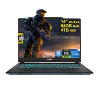 MSI Cyborg 14 Gaming Laptop 14" WUXGA IPS 144Hz (100% sRGB) Intel 10-core i7-13620H (Beats i9-12900H) 64GB DDR5 4TB SSD GeForce RTX 4060 Backlit USB-C Win11Pro w/ICP Accessory
