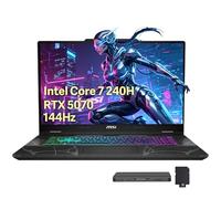msi Cyborg 15 15.6" FHD 144Hz Gaming Laptop, Intel Core 7-240H, GeForce RTX 5070 8G GDDR7, 64GB DDR5, 3TB Storage(2TB SSD+1TB Docking Station), 4-Zone RGB Keyboard, 720p HD Webcam, Win 11, Black