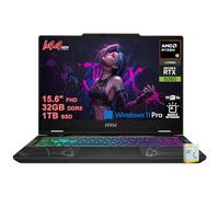 msi Cyborg 15 Gaming AI Laptop | 15.6" FHD IPS 144Hz | AMD 8-core Ryzen 9 270 (>i9-12950HX) | 32GB DDR5 1TB SSD | GeForce RTX 5060 GDDR7 Up to 572 Tops | 4-Zone RGB Backlit Win11Pro w/DLCA Accessory