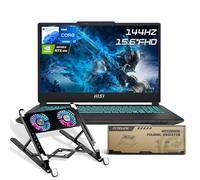MSI Cyborg 15 i7 RTX 4060 Gaming Laptop, 15.6 FHD 144Hz, Intel i7-12650H (Beats AMD Ryzen 7 7435HS), NVIDIA RTX 4060, 32GB DDR5 RAM, 1TB SSD, Wi-Fi 6, Win 11 H, Black, Bundle with PCO Laptop Cooler