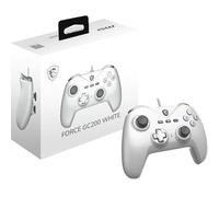 MSI FORCE GC200 WHITE Wired PC Gamepad Controller - Hall-Effect Triggers, Advanced Analog Thumbsticks, Dual Vibration Motors, USB 3.0 - Wired