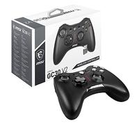 MSI FORCE GC30 V2 Wireless PC Gamepad Controller - 2.4 GHz, 600mAh Li-ion Battery, Interchangeable D-Pad Covers, Dual Vibration Motors, USB 2.0 - Wired/Wireless