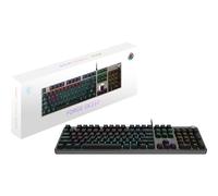 MSI Force GK310 Mechanical Gaming Keyboard FR - AZERTY Interchangeable Red Switches Ergonomic Buttons RGB LED 20 Modes Removable Magnetic Cover USB 2.0 - Full Size